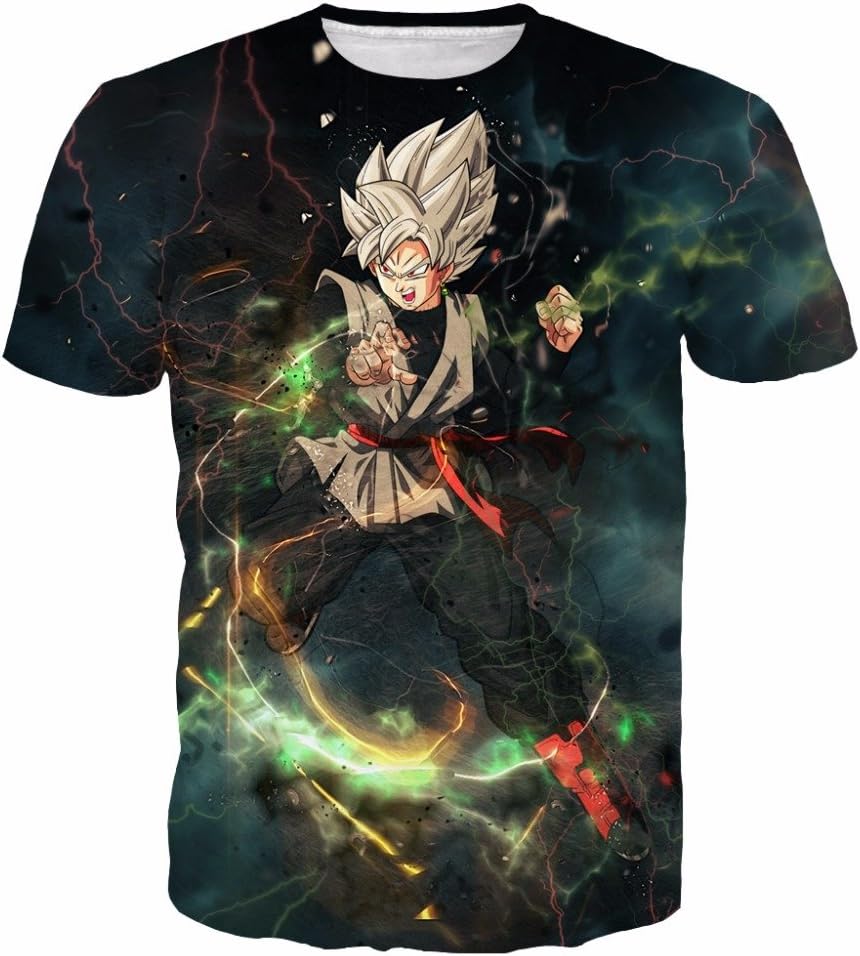 Harajuku 3D Print Men Tee Shirts Dragon Ball Anime Swag t-shirt