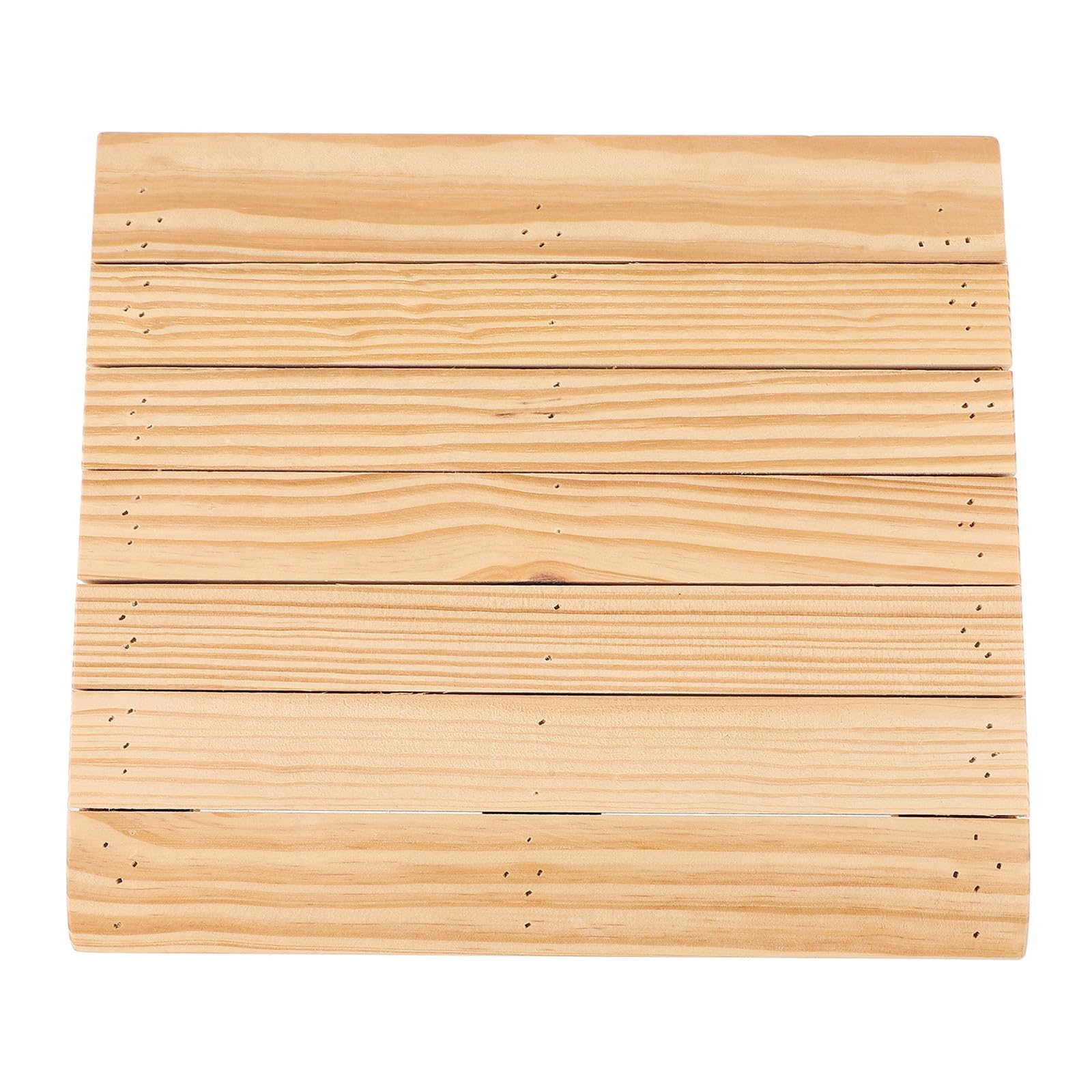 Rampa de Umbral de Madera Maciza Beige para Sillas de Ruedas y Coches