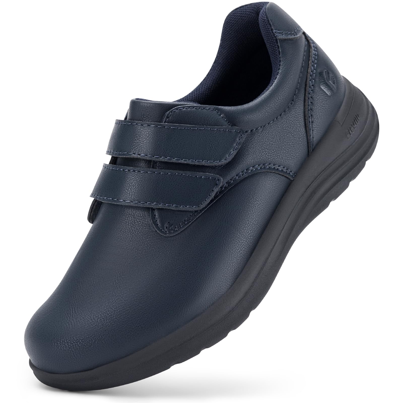 FitVille Scarpe Diabetici Donna Pelle Pianta Larga Scarpe Ortopediche Strappo Scarpe Comode da Passeggio pour Piedi Sensibili Piedi Gonfi