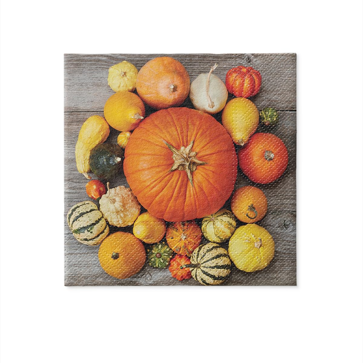 Tovaglioli Di Carta Autumn Pumpkins - 20 Pezzi 33x33 Cm, Perfetti Per Decorazioni Tavola Autunno, Halloween E Inverno