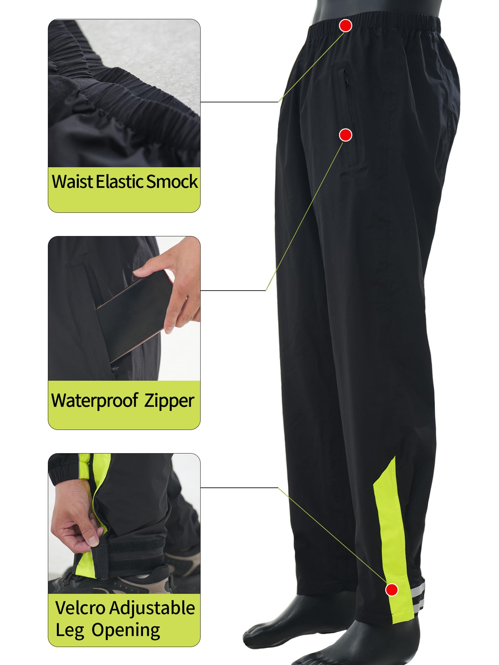 Regenanzug für Herren und Damen, wasserdichte Regenjacke für Motorrad, Golf, Wandern, Radfahren, Regenausrüstung