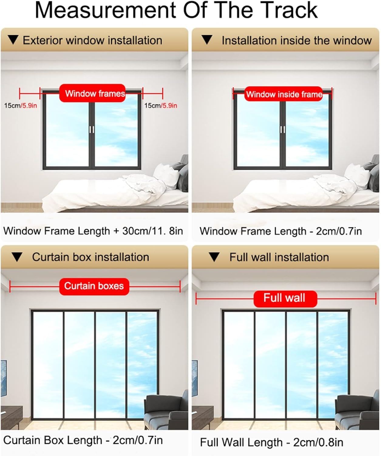 Curtain Track Ceiling/Wall Mount Curtain Rods with Silent Rollers, Aluminum Room Divider Ceiling Rail Systems, for Home, Kitchen, Garage, Pergola, Patio (Color : Ceiling mounting, Size : 300cm(3