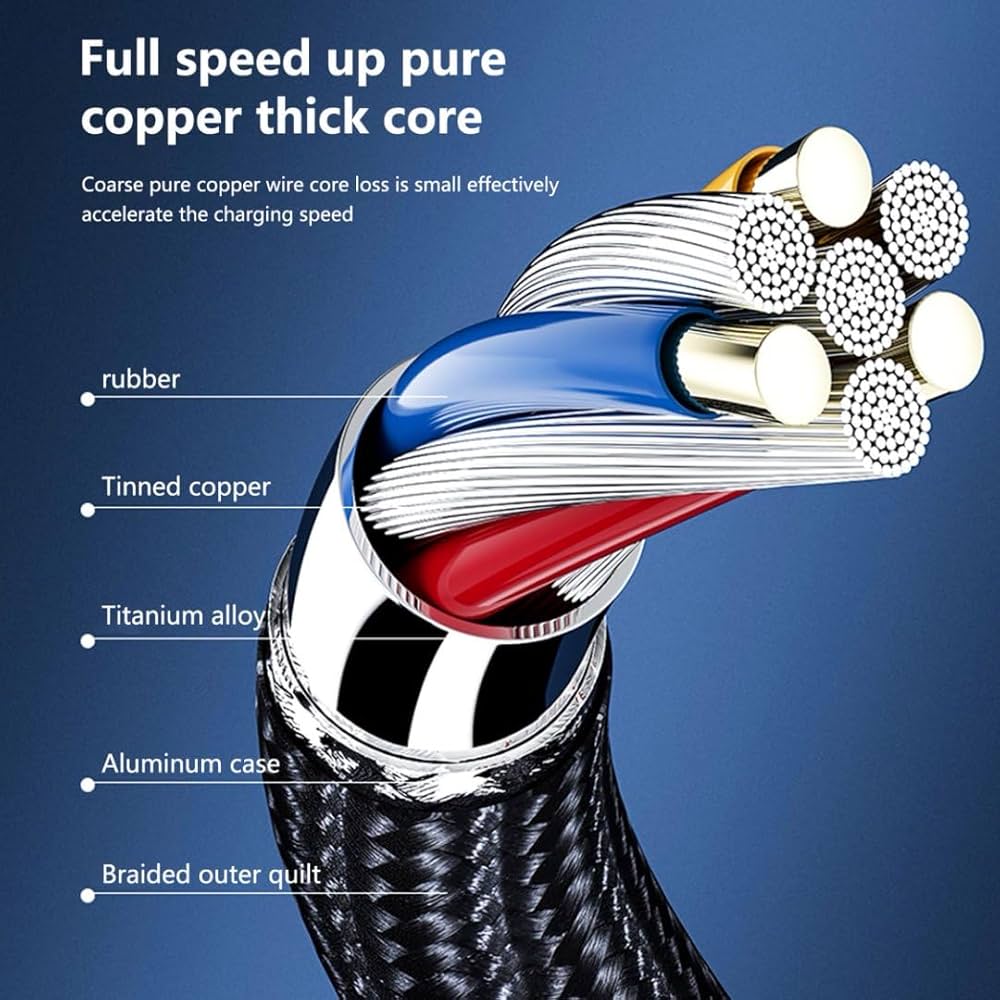 PZX Charger [Apple MFi Certified] 3.2FT USB Charger Cable