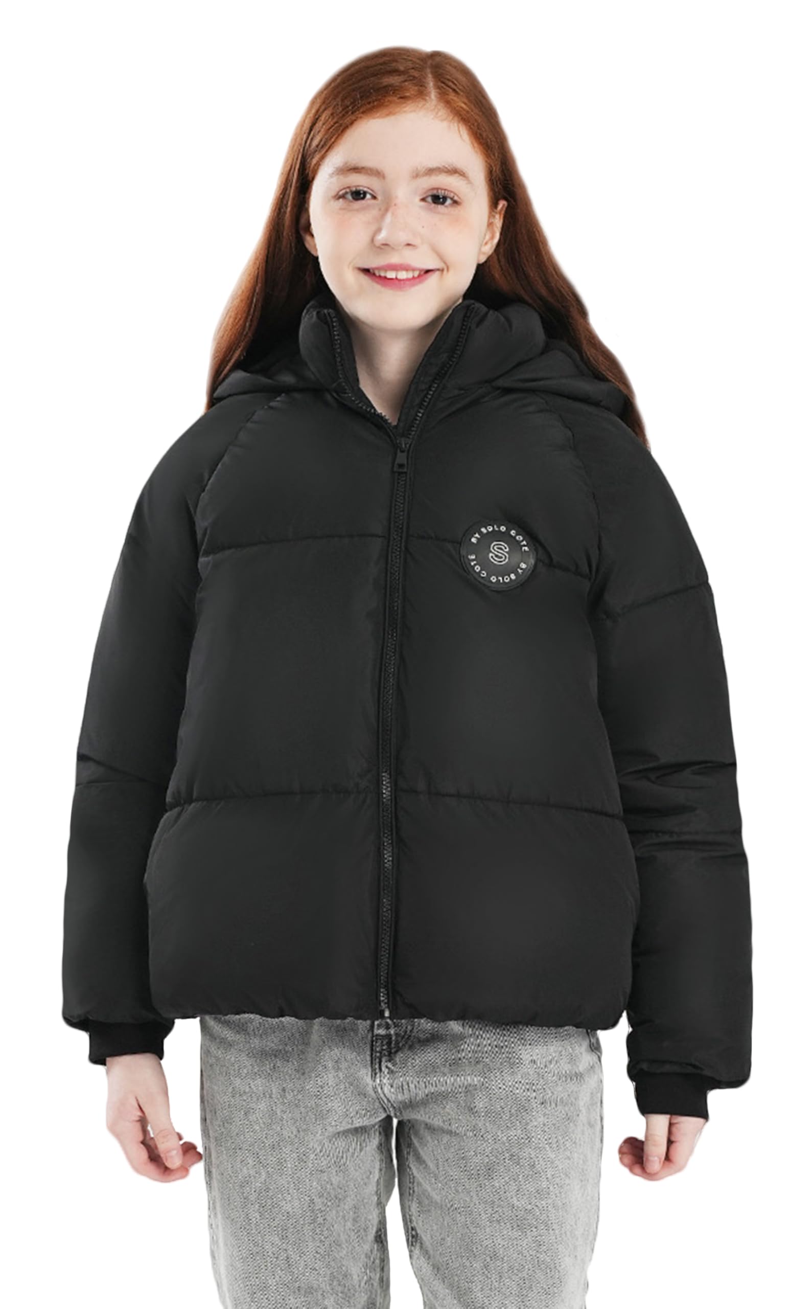 maoo garden Doudoune Hiver pour Filles avec Doublure Polaire Manteau Imperméable Lourd pour Grands Enfants