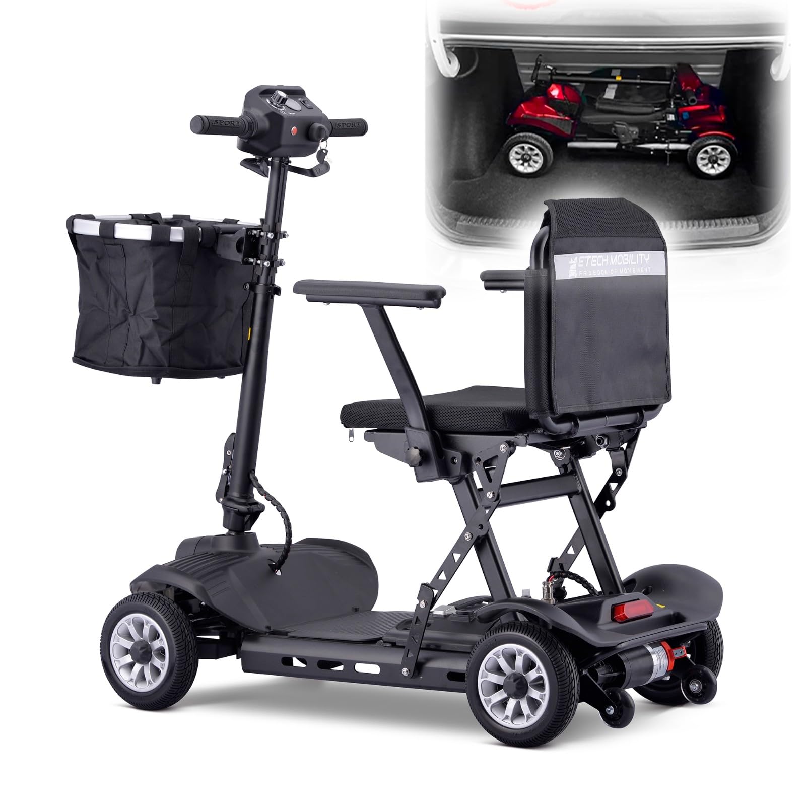 Sedie A Rotelle Elettriche Per Adulti,Scooter Per Disabili A 4 Ruote,Scooter Per Disabili Elettrico Per Anziani,Sedia Per Disabili,Scooter Per Disabili Con Batterie,Per Anziani Adulti black