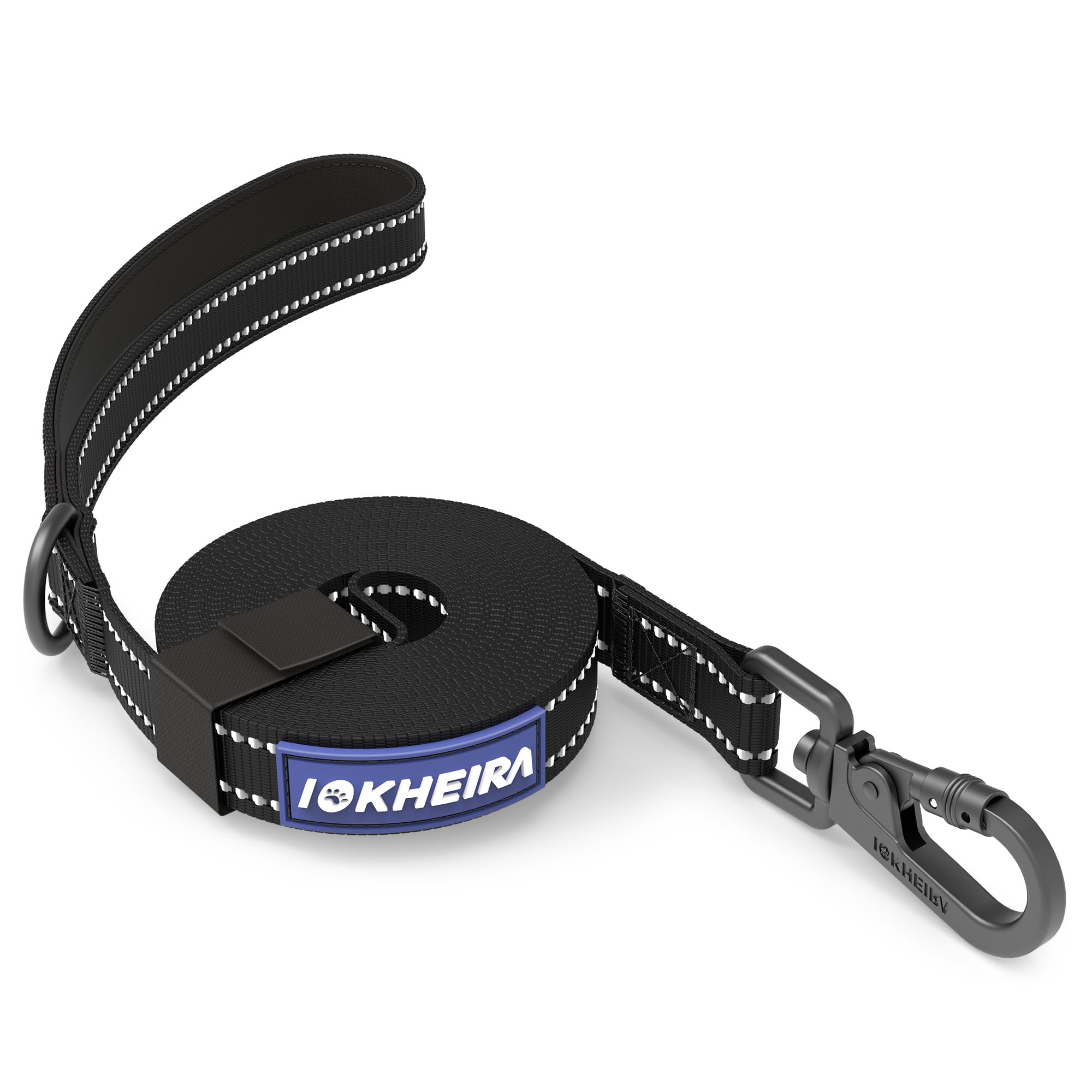 Guinzaglio Lungo Addestramento Cani Aystkniet - 5-30m, Poliestere Resistente, Ganci Girevoli, Riflettente - Foto 9