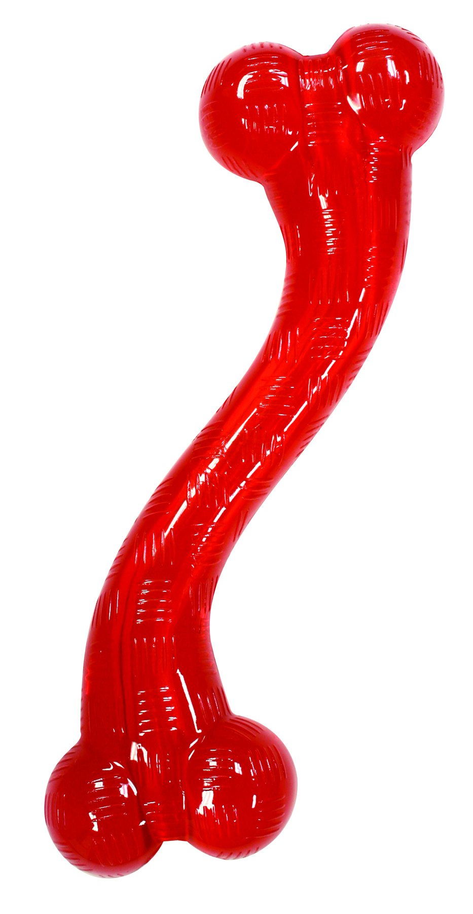 SPOTEthical Pets Play Strong Virtually Indestructible Rubber"S" Dog Bone Toy, 12-Inch Dog chew toy.