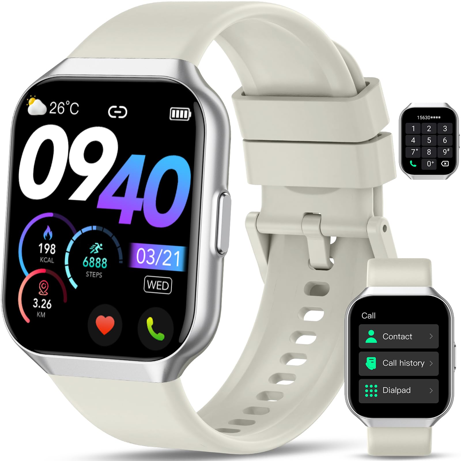 Smart Watch 1 96 TFT-LCD Smartwatch for Men Women IP68 Waterproof 110 Sport Modes Fitness Activity Tracker Heart