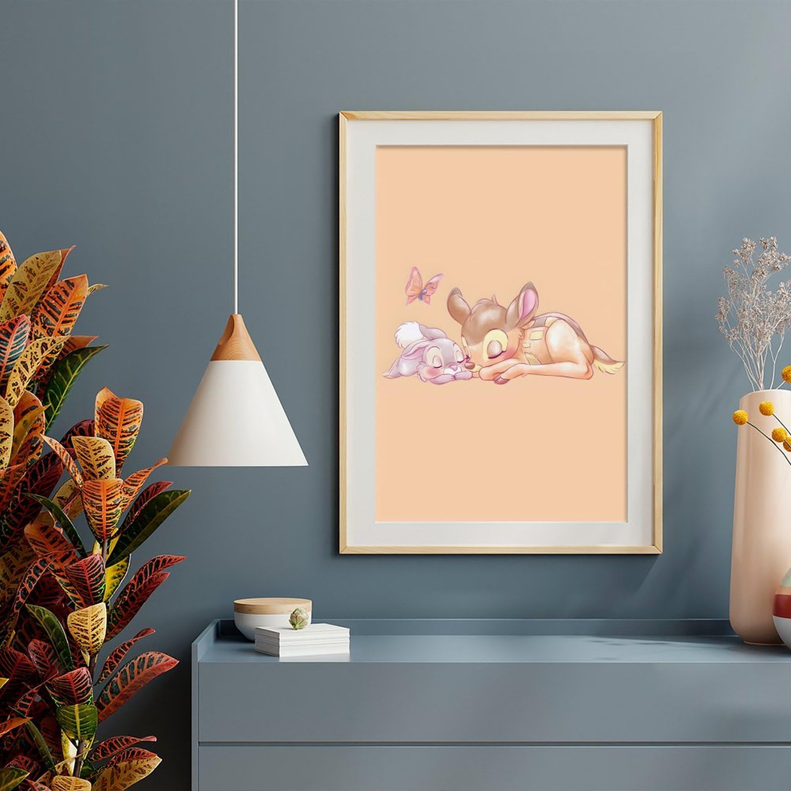 Amazon.co.jp: バンビ ポスター 絵画 インテリア 壁紙用 壁紙