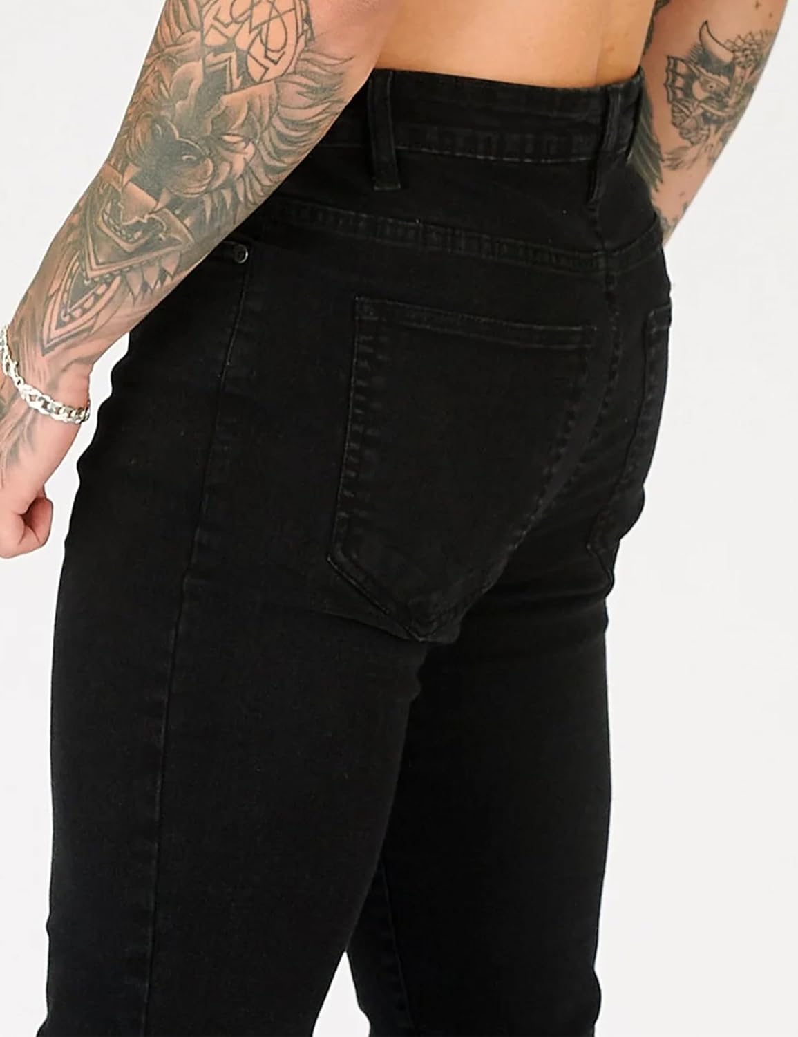 JMOJO - Mens Jeans Slim Fit - Stretch Denim with Deep Pockets & Comfortable Fit - Mens Jeans - Image 5