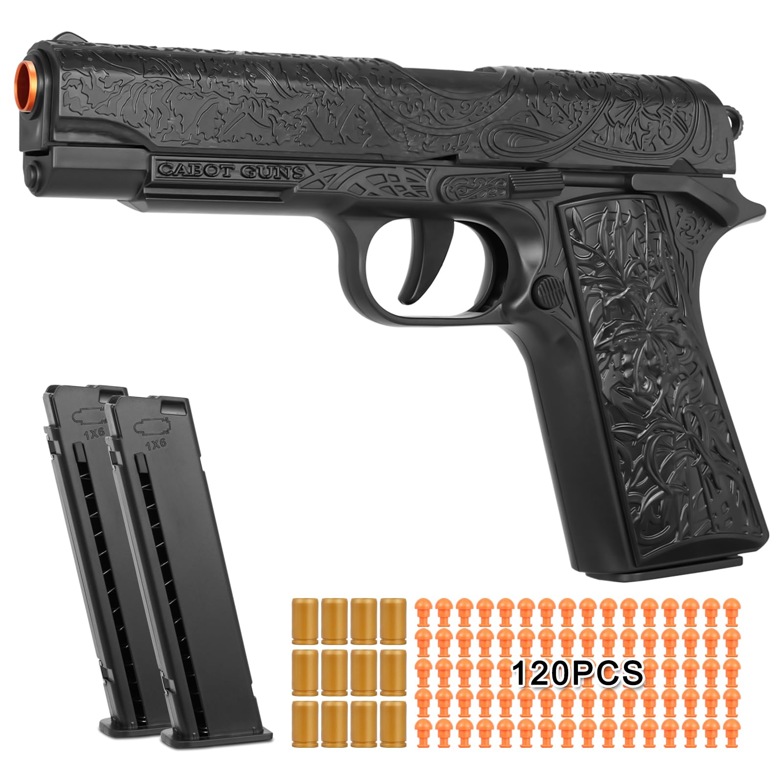 1911 ブラックモデルガン 　プラスチック製 Amazon.com: Toy Gun, 1911 Semi Auto Pistol Gun Toy for Boys, Empty