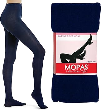 1 Pair Ladies Navy Blue Winter Tights 