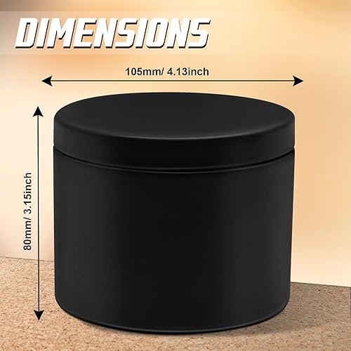 Miniatura 2 de Latas para velas de 16 onzas, paquete de 12 frascos de metal de alta calidad de 16 onzas con tapas para hacer velas, contenedores de velas vacíos a