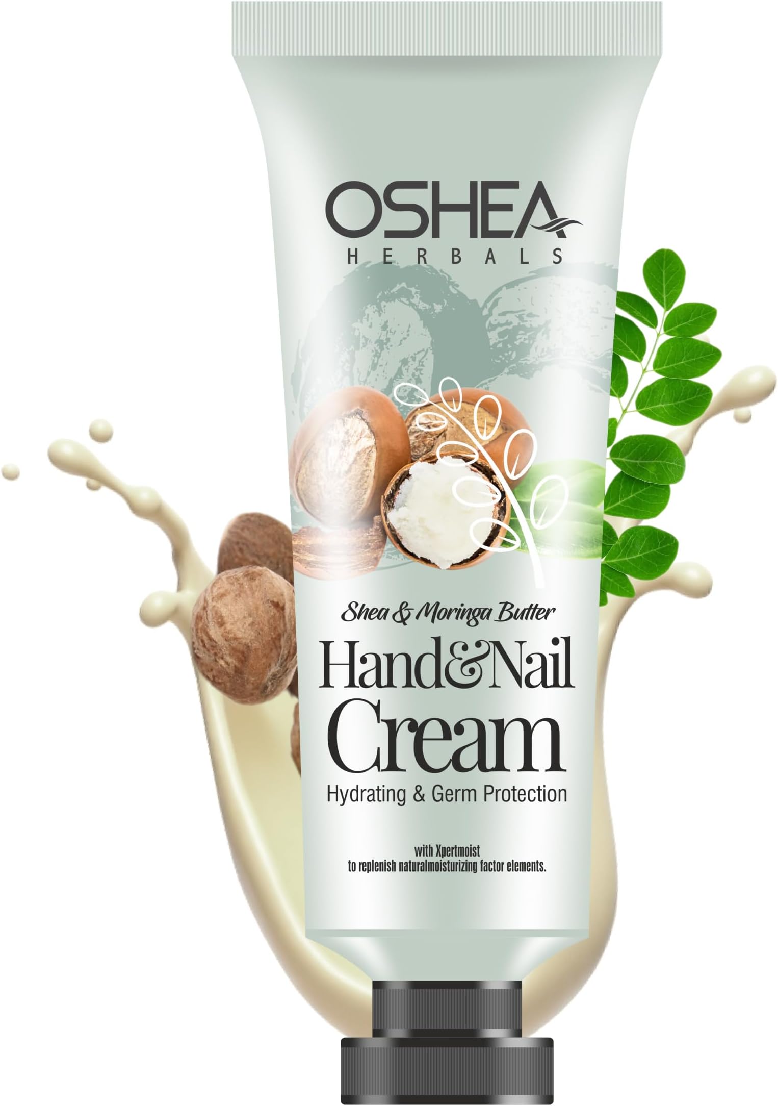 Sheabutter & Moringa Hand & Nail Cream for Women & Men | Super Hydrating with Germ Protection | Reduces Roughness & Dryness | Enriched with Shea Butter, Vitamin E and Neem Extracts -30ml