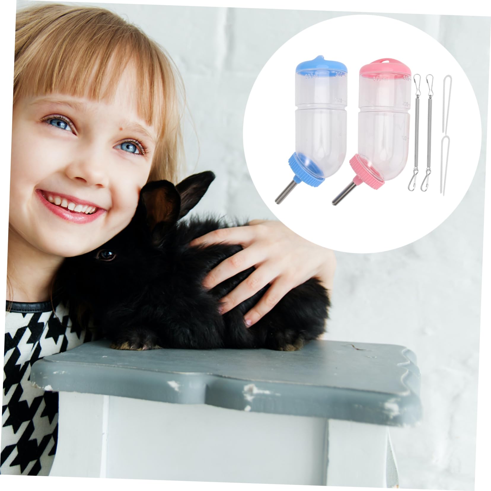 POPETPOP 6pièces Abreuvoir à Eau pour Animaux De Compagnie Pratique Fontaine à Boire pour Lapins Et Cochon Couleurs Aléatoires