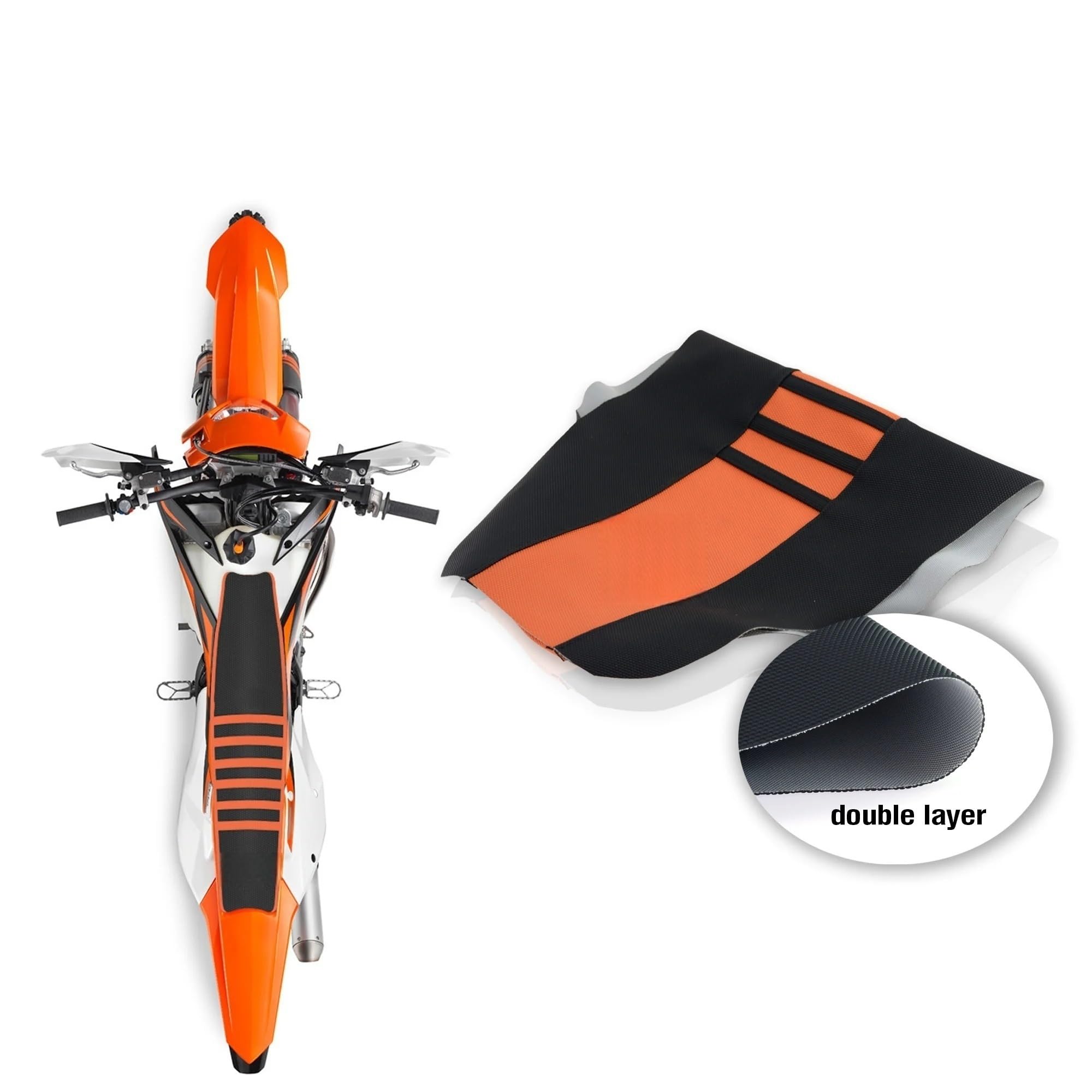 motocicleta funda cojín asiento Compatible Con SXF KXF CRF YZF WR TC TE.
