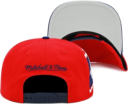 Miniatura 4 de Mitchell & Ness Houston Rockets NBA Jumbotron Snapback Gorra Ajustable - Rojo/Royal, Rojo -