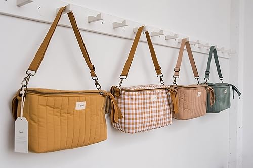 Miniatura 8 de 3 Sprouts Organizador universal acolchado para cochecito con portavasos y cremallera superior, accesorio duradero para cochecito con almacenamiento,