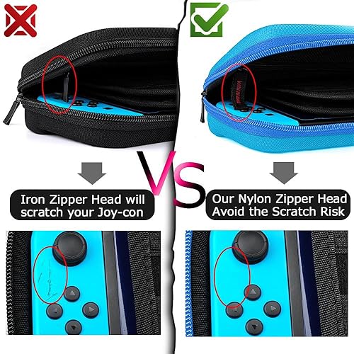 Miniatura 5 de daydayup Switch Carrying Case Compatible with Nintendo Switch/Switch OLED, with 20 Games Cartridges Protective Hard Shell Travel Carrying Case Pouch