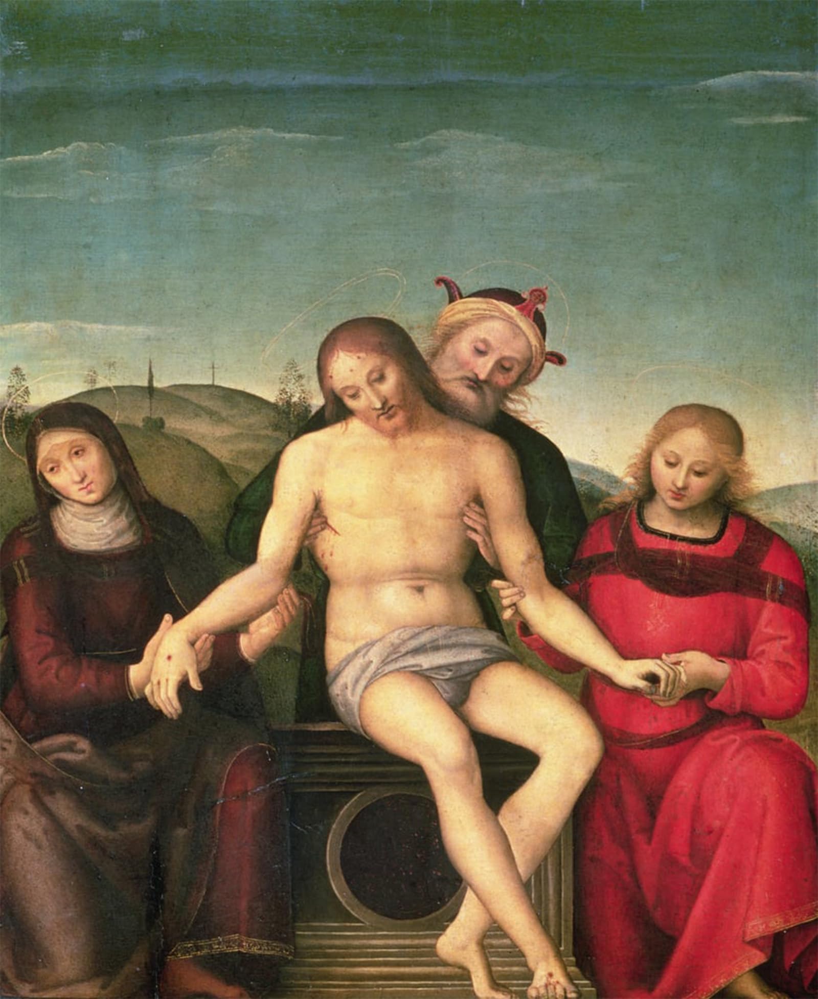 ARTXLXXBN Famous Painting Art Wall Decor Abstract Art Picture Pieta by Pietro Perugino Animal Pictures for Home Decor 60x90cm