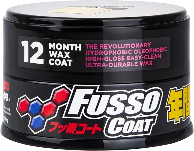 Cera para pinturas Fusso Coat de Soft99, 12M oscuro