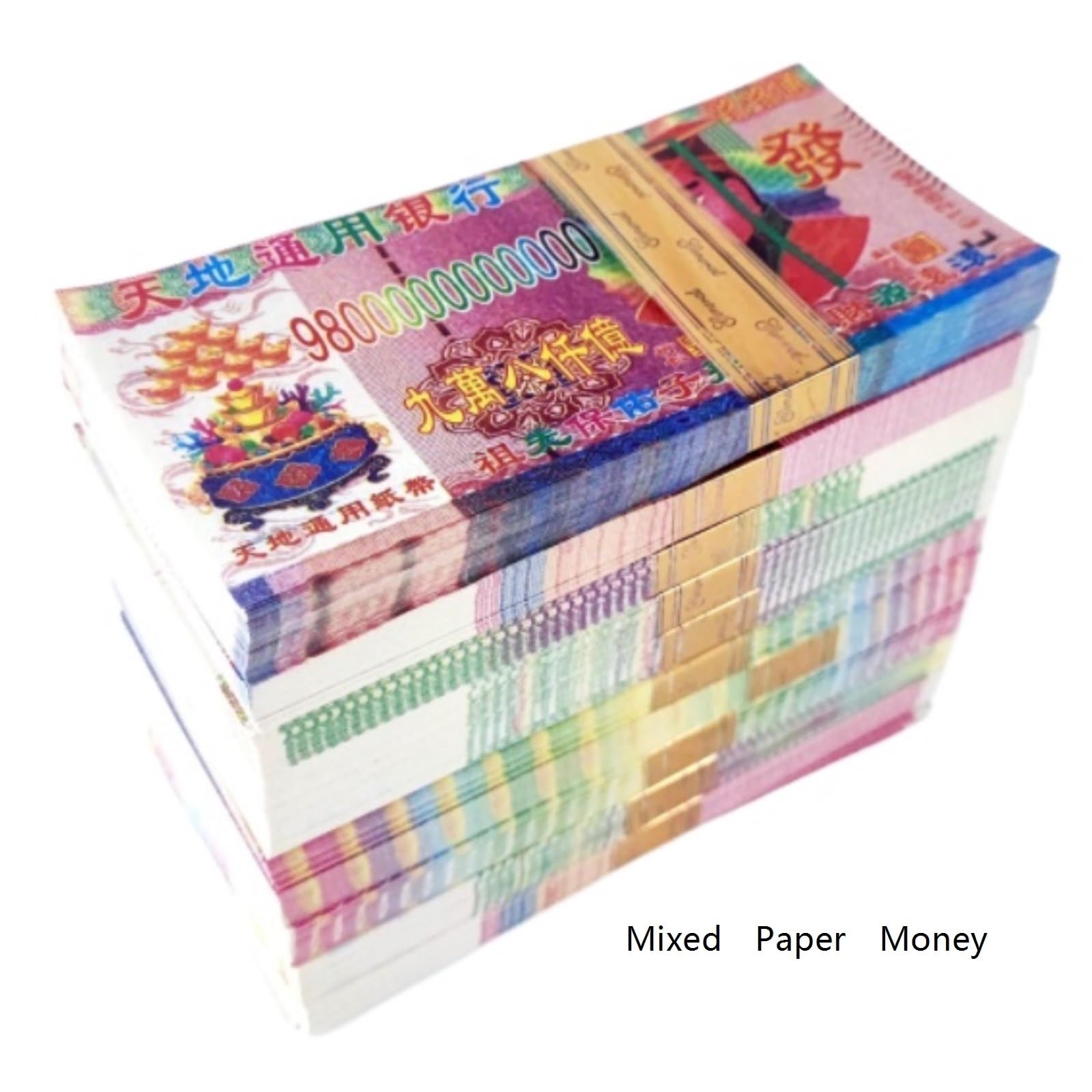 Pieniądze dla przodków Chińskie Pieniądze Przodków Piekielne Origami Papier Mieszany Pieniądze dla przodków(2000 sheets)