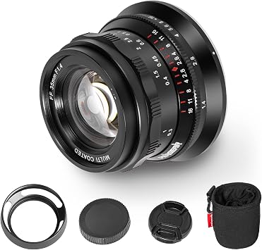 PERGEAR 35mm F1.4 Full-Frame Manual Focus Lens, Compatible with Full-Frame L-Mount Mirrorless Cameras T TL TL2 CL, DC-S5 DC-S1H DC-S1R DC-S1 DC-BS1H an fp fp-L Black