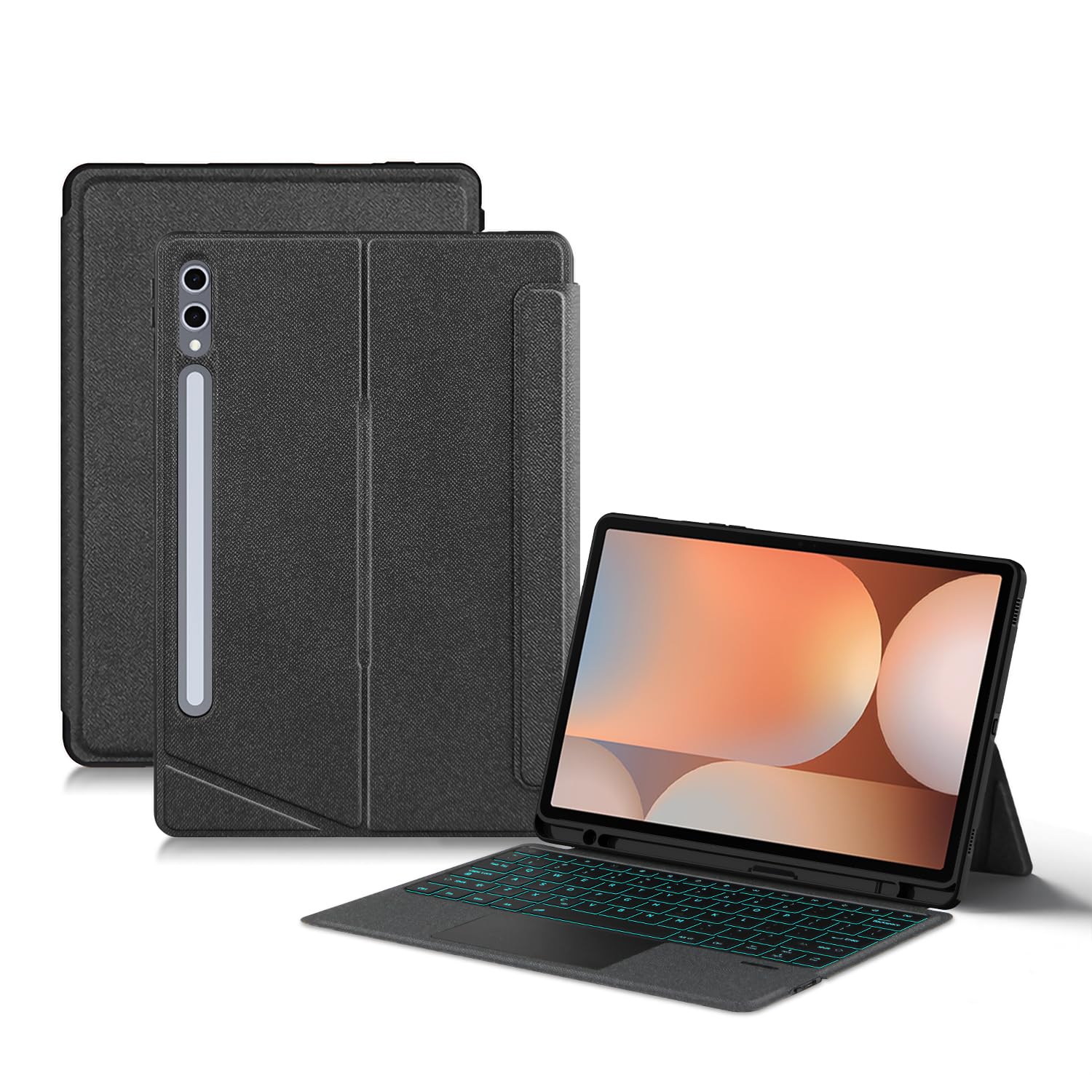Amazon | 縦/横置き対応 Galaxy Tab S7 Plus/Tab S7 FE Plus/Tab S8