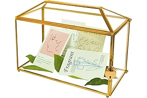 Large and Elegant Gold Wedding Card Box - 12.6 Inches of Sophistication