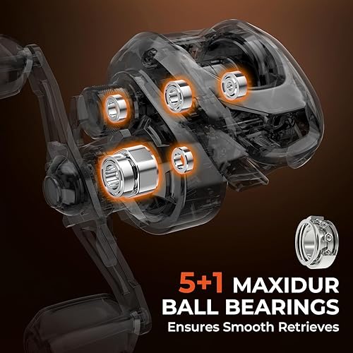 Miniatura 6 de KastKing Brent Chapman - Combo de carrete y caña de pescar para baitcasting, Kits de aparejos a medida, Diseño pre-carreteado, Barras grafito IM6