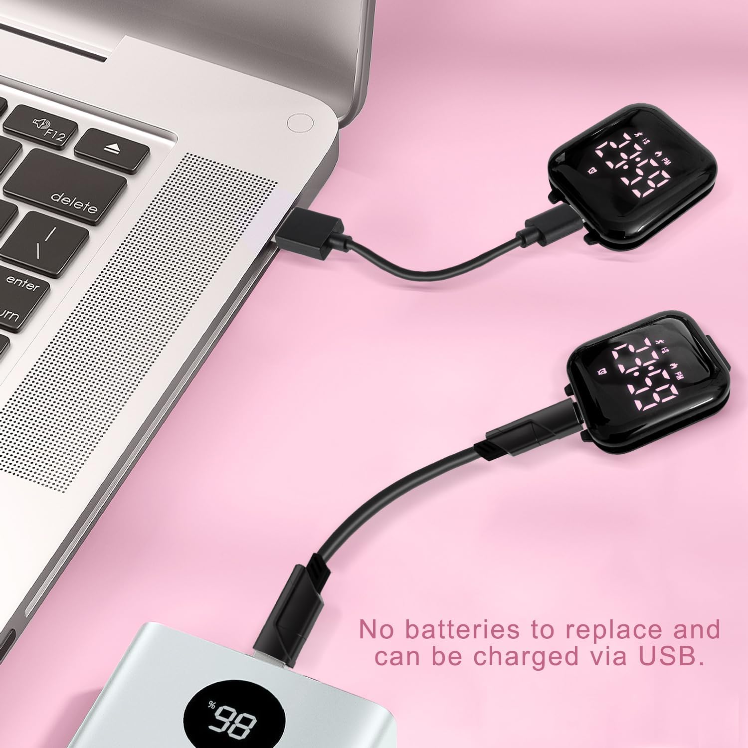 Kids Watches for Girls Boys Digital Sport Watch with Step Counter Pedometer Vibration Alarm Clock, No App Waterproof Fitness Tracker Kids Watch Boys Girls Teens Students Ages 5-16 - Image 4