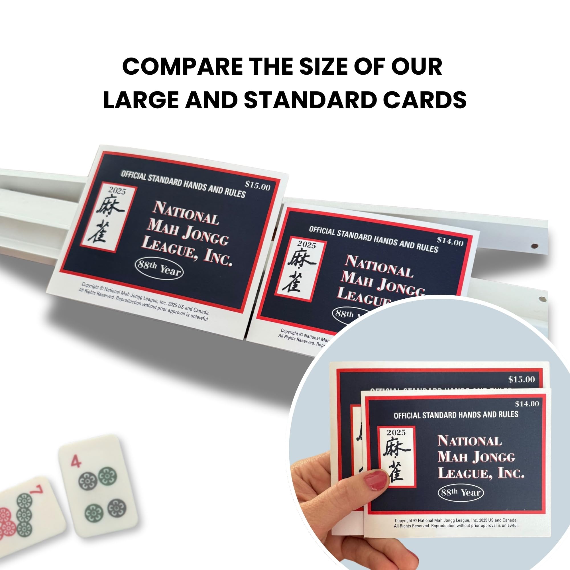 Mahjong Cards 2025 – Juego De Cartas De Mahjong Con Impresión Grande Y Estándares Oficiales, Para Viajes Y Familia