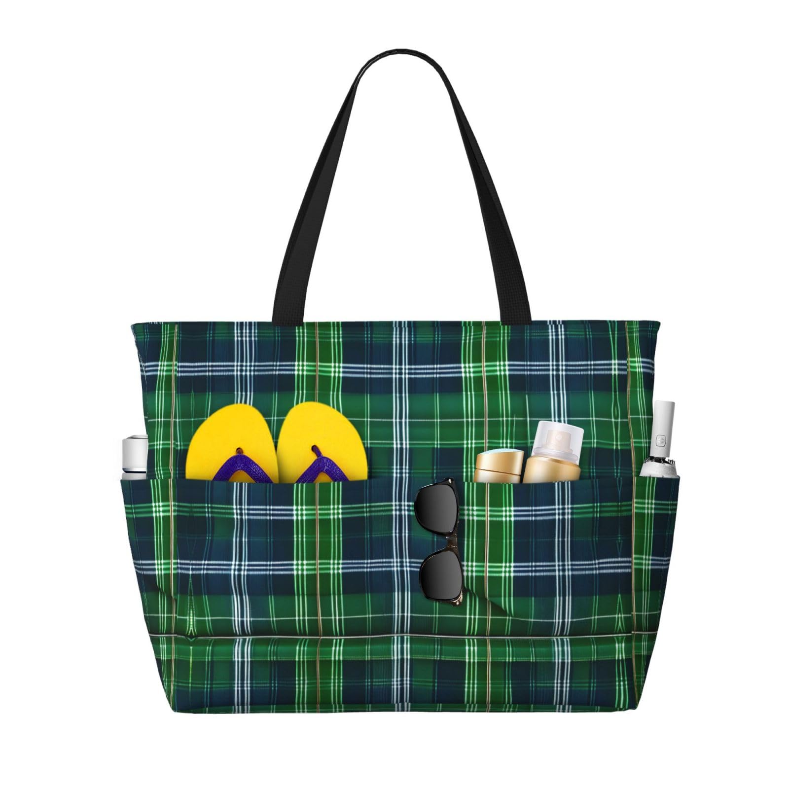 Sac à bandoulière imperméable pour protéger vos affaires du tartan écossais bleu - 8