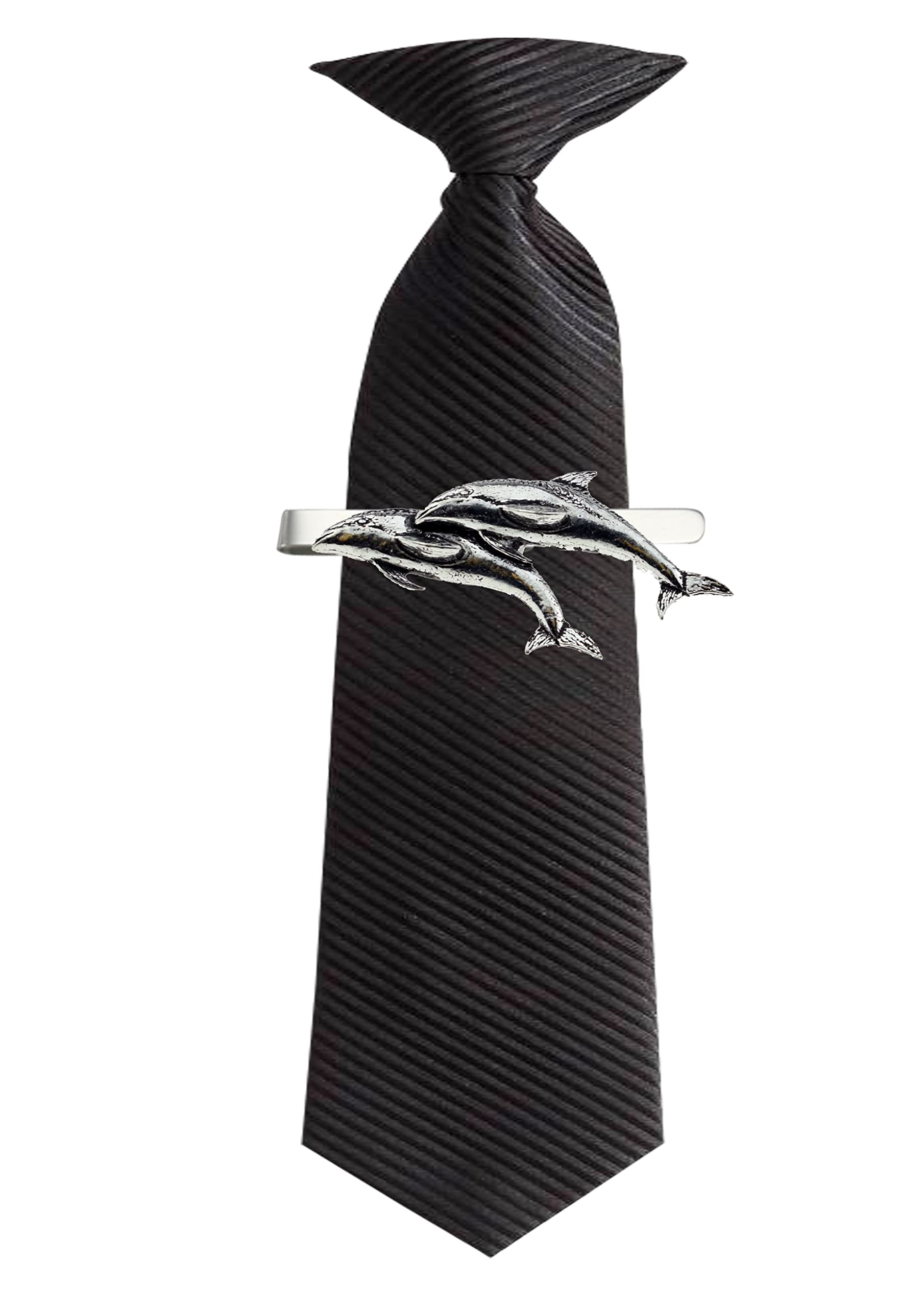 Pinza de corbata delfines écasse para lucir impecable en bodas y bodas 2