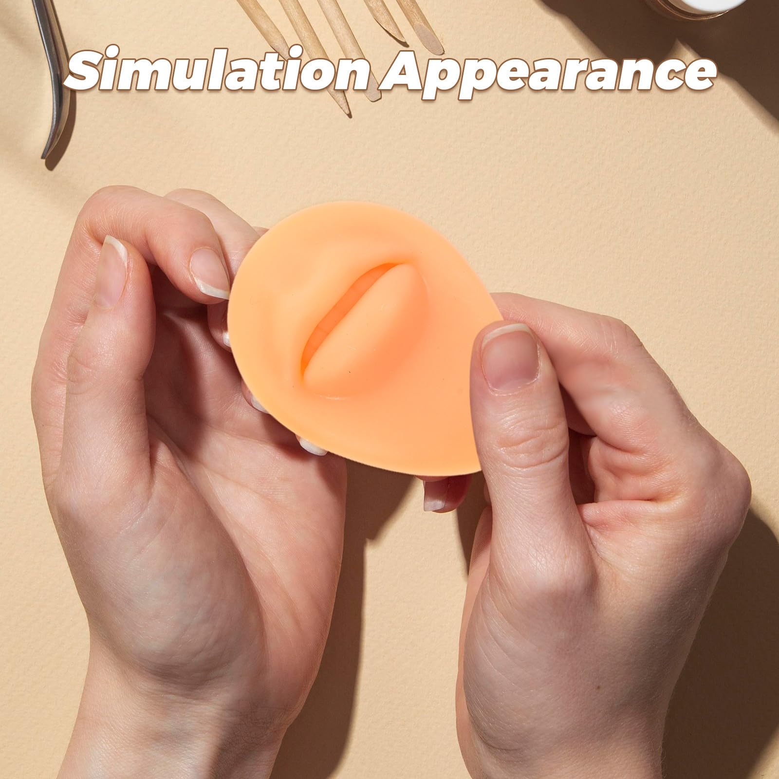 Set 1 Realistica in Silicone per Pratica Piercing Orecchie, Naso, Bocca e Lingua, Design Flessibile e Facile da Pulire per Saloni di Bellezza e Uso Personale