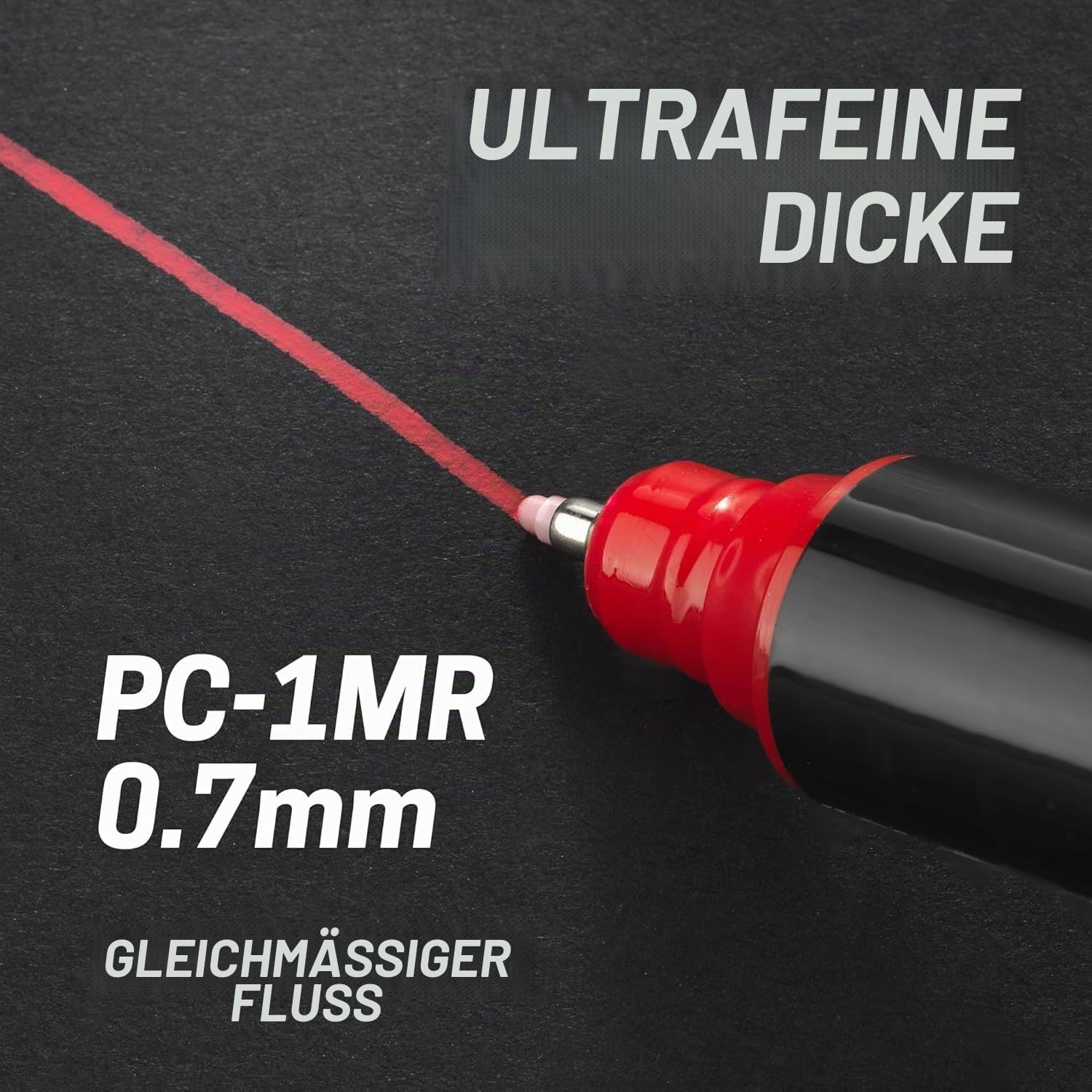 Posca PC-1MR 18 Kugelschreiber-Set – limitierte Auflage aus Kunststoff – extra schwarz und weiß