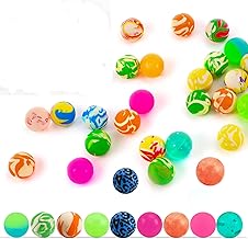 Flummies Kids 40 Pcs Flummis Large Rubber Balls 27mm Suitable for Birthday Party Favors Classroom Prizes Game Accessories (40)