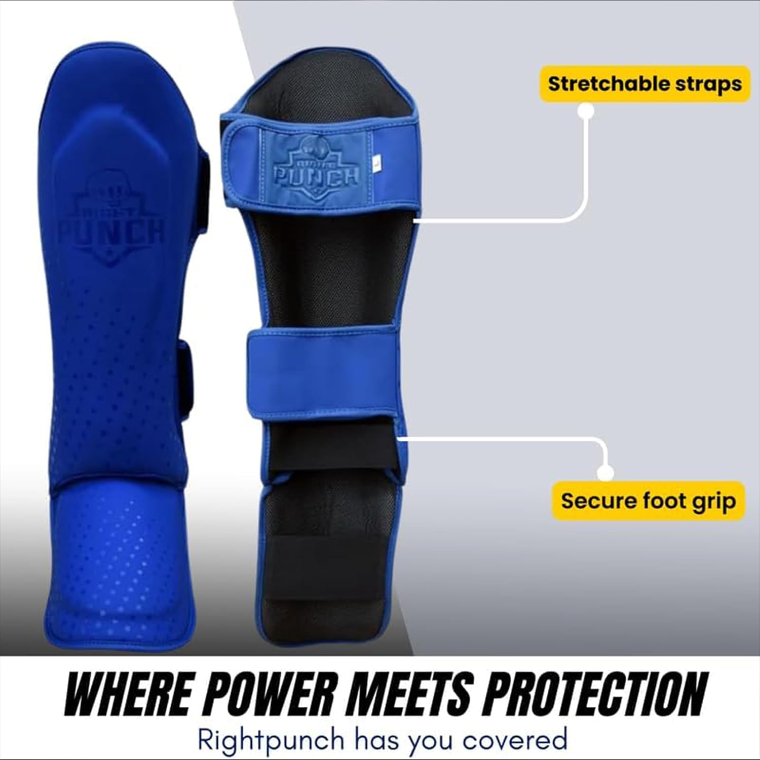 Martial Arts Shin Guards, Leg Protection for MMA, Kickboxing Training Instep Protection, Muay Thai Martial Arts Sparring Training Gear