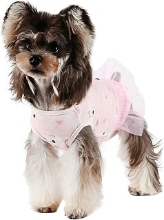 Etdane Dog Period Diapers Small Dog Sanitary Panties Period Suit for Male Female Dogs Diaper Cover for Heat Pink Koala/XL