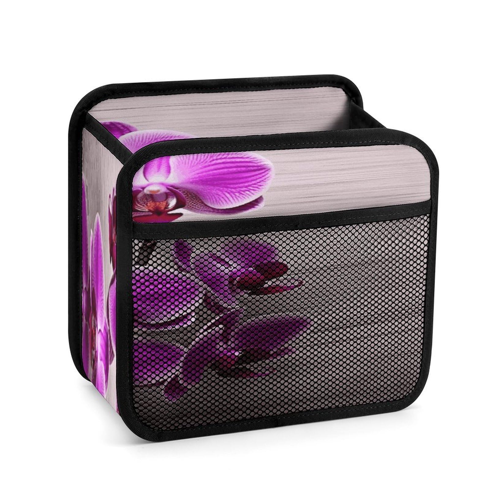 FekiLoot Orchid Backseat Car Organizer - Premium PU Leather Hanging Car Seat Organizer with Storage Mesh Pockets, Large Capacity Car Backseat Organizer Travel Accessories