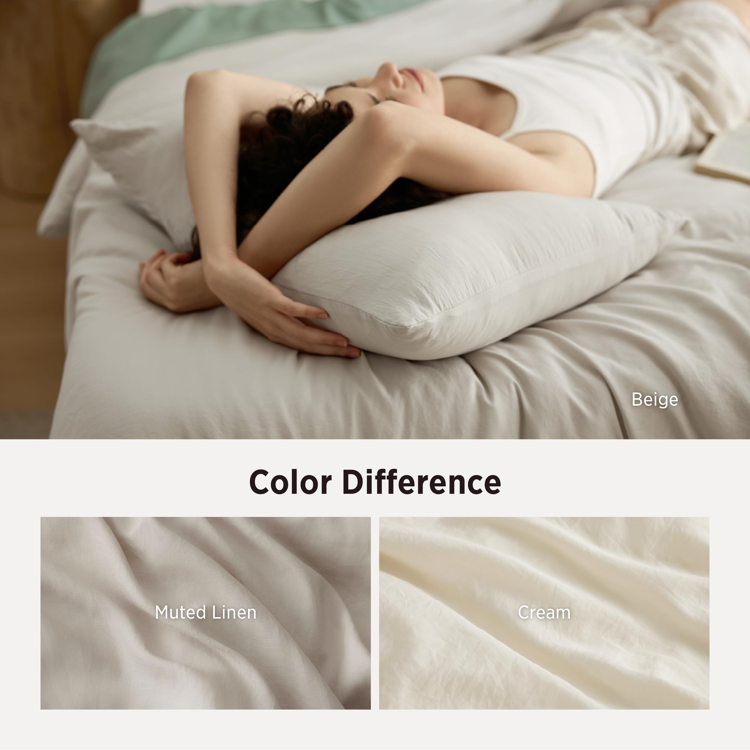 King Comforter Set 3Pcs Beige 104"x90" O18773