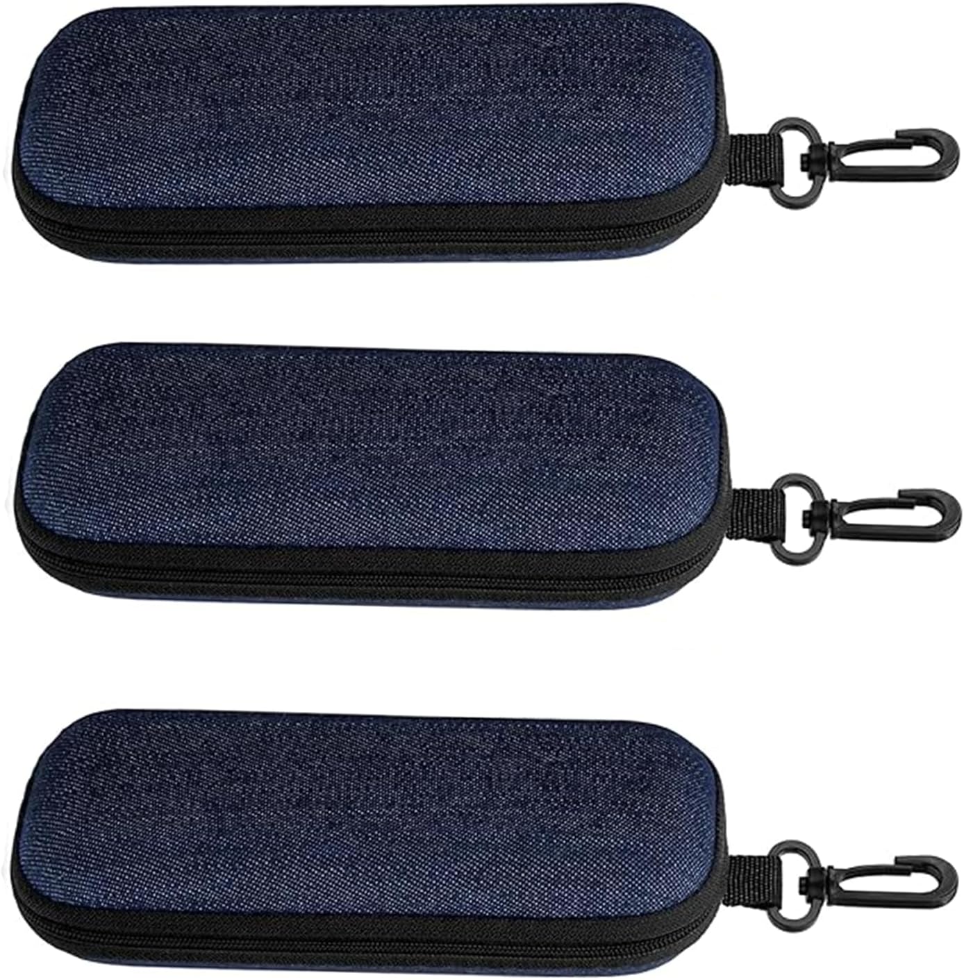 3 Custodie Per Occhiali In Tessuto Denim Custodia Rigida Custodia Per 
