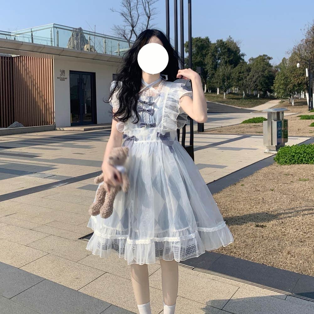 Amazon.co.jp: RLZCFF ロリータ プリンセス ドレス夏かわいい妖精