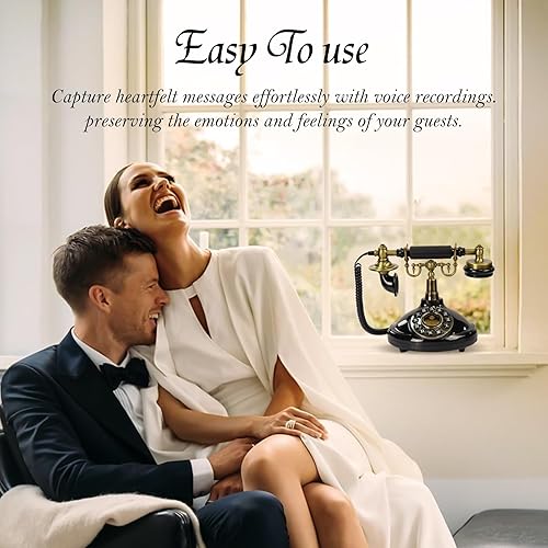 Miniatura 3 de Libro de invitados de audio, teléfono de boda, teléfono de audio, estilo vintage, mensaje de audio para graduación, fiesta de jubilación,