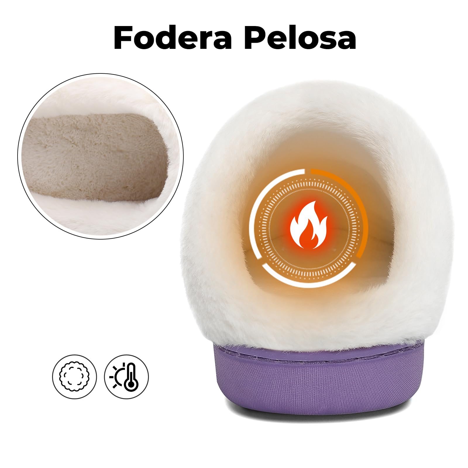 Mishansha Pantofole Donna Uomo Memory Foam in Caldo Cotone Scarpe da Casa