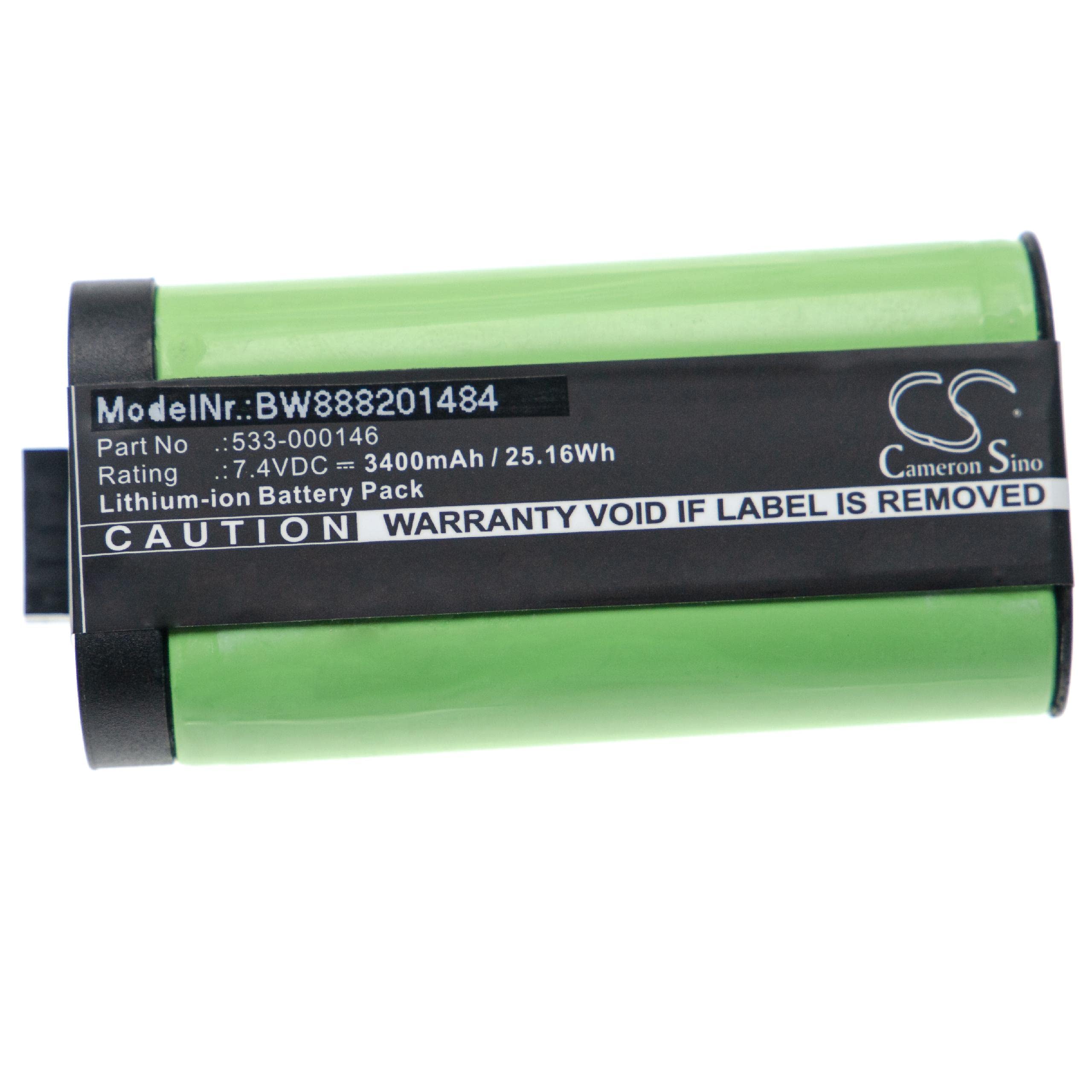 vhbw - Litio-polimeri Batteria 500mah (3.7v) Per Auricolare E Cuffie Wireless Come Midland 1icp8/18/40
