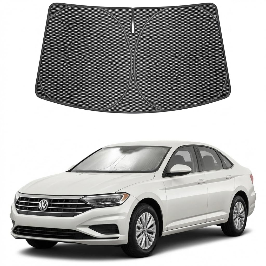 Proadsy Custom Fit Car Windshield Sun Shade for 2019-2026 Volkswagen Jetta