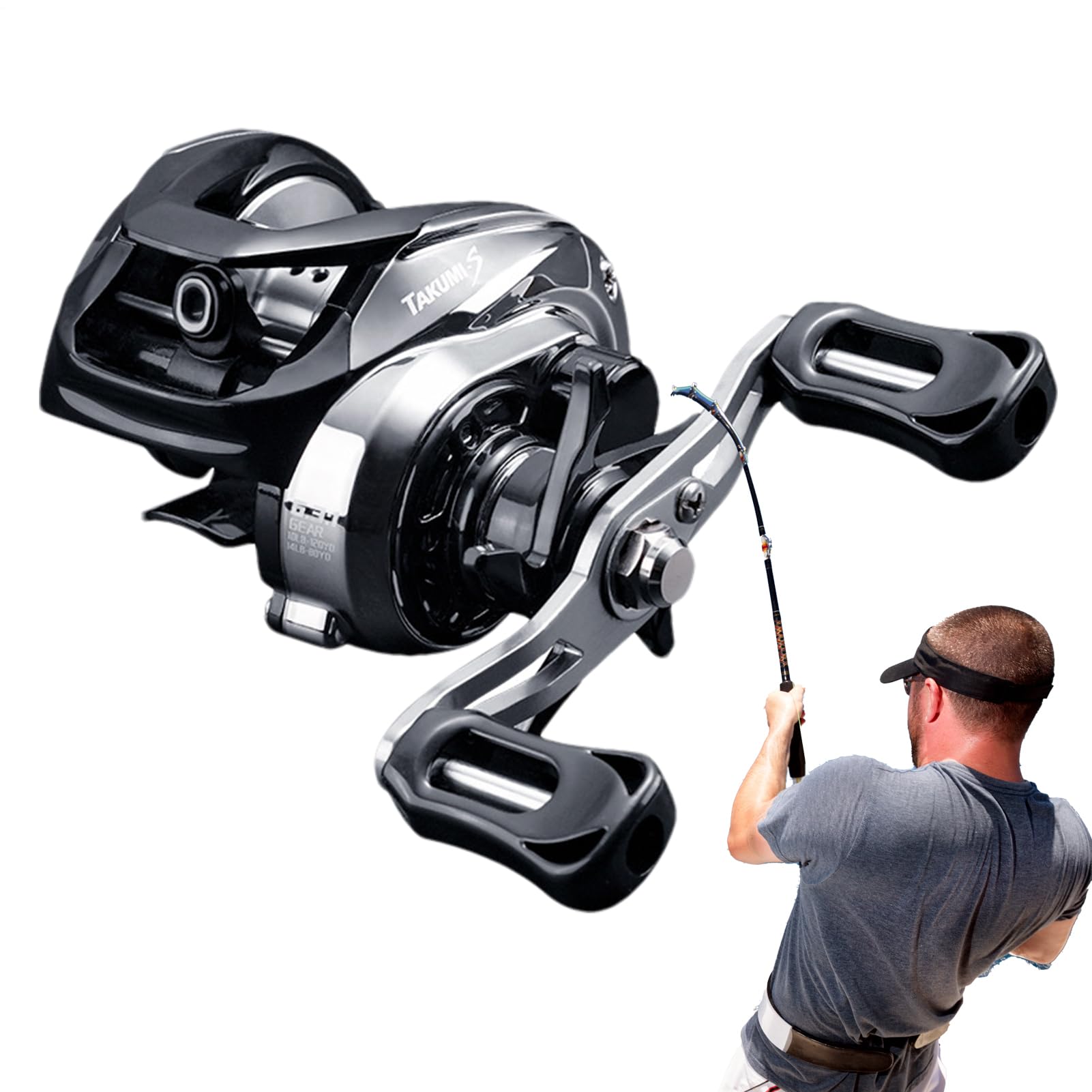 Moulinet | Moulinets | Rapport 6.3 1 Bobine Haute Performance pour Casting en Mer et Rivière Bateau Mérou Saumon