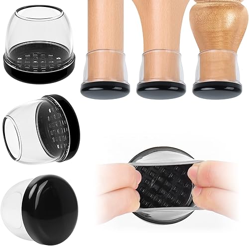 Ezprotekt Deslizadores de silla para alfombra, 8 piezas de deslizadores de silla para alfombra, almohadillas deslizantes de muebles de alfombra,