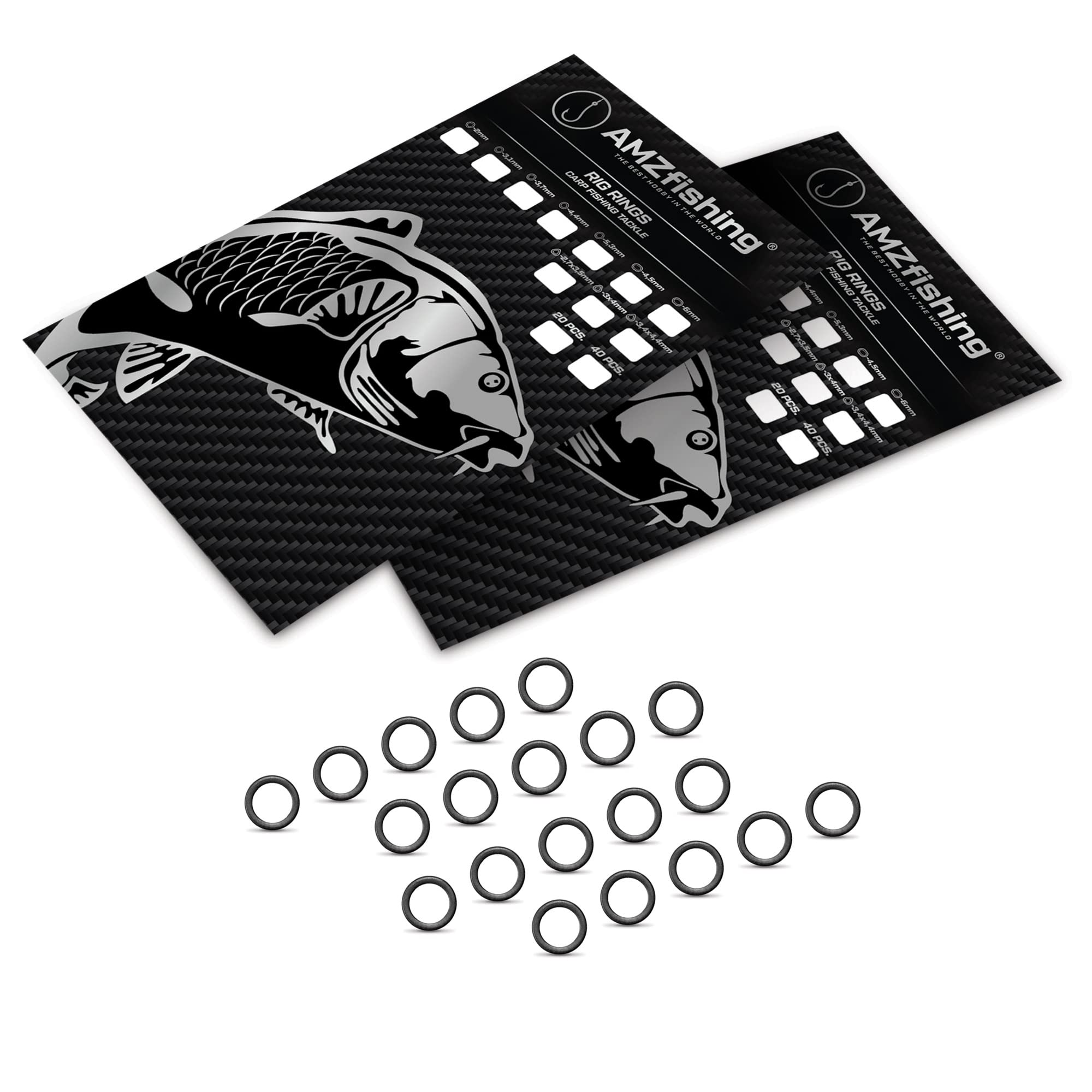 NUOVO AMZfishing® 20x Rig-Ring | Accessori per la pesca alla carpa | Pesca alla carpa | Pesca al pesce bianco | Anello da pesca | Accessori da pesca